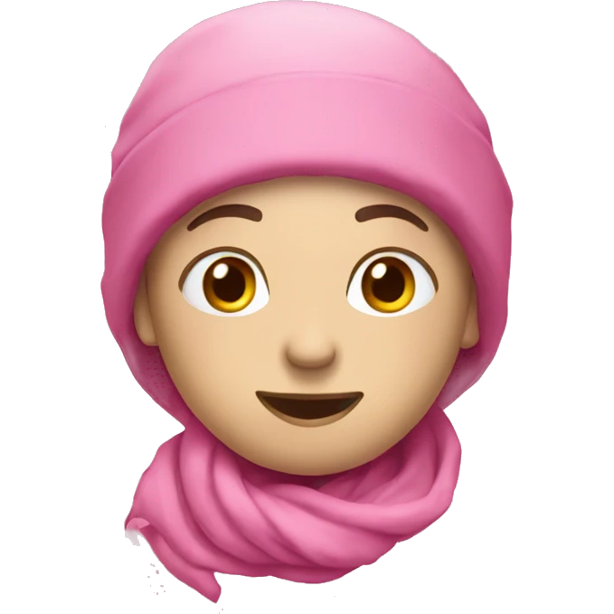 Christmas pink emoji