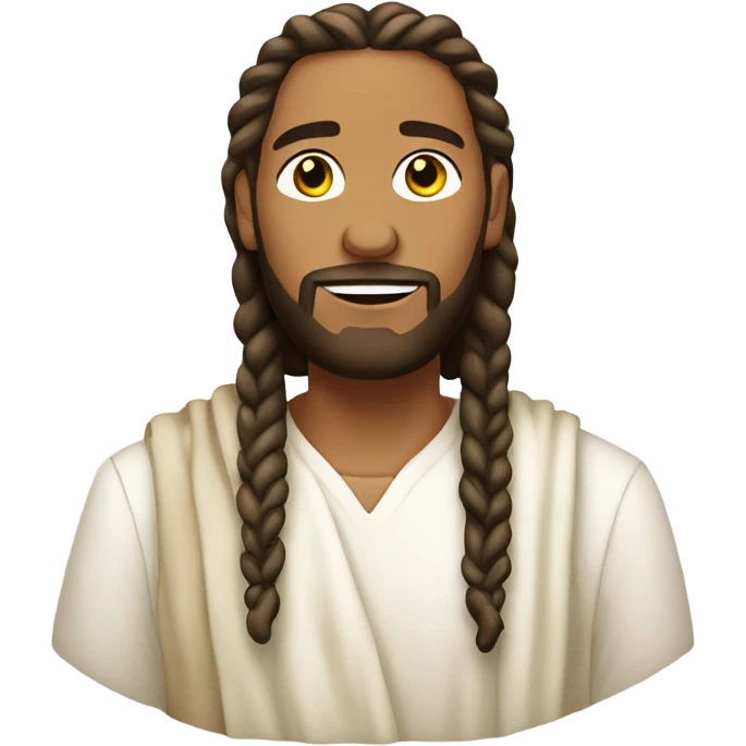 Jesus with cornrows emoji