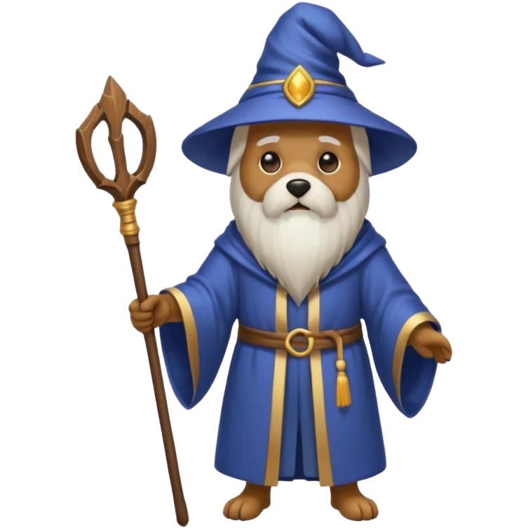 Dog wizard emoji