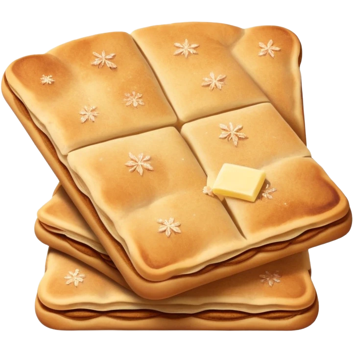 traditional norwegian sweet flat bread with cinnamon and sugar and butter emoji