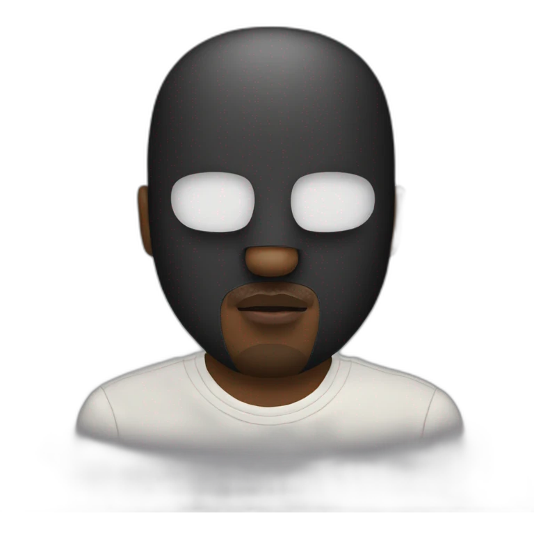 Kanye West masked emoji