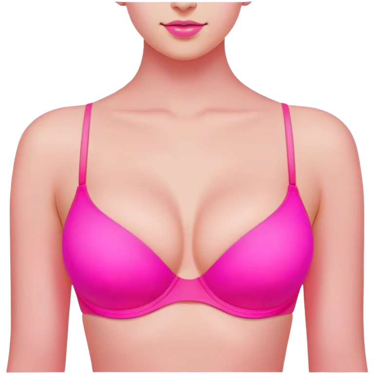 neon pink bra emoji