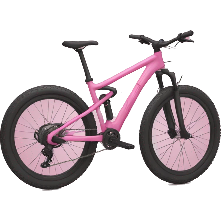 pink mountain bike emoji