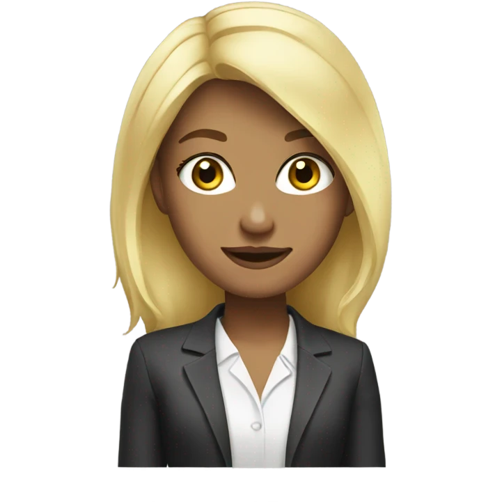 successful blonde emoji
