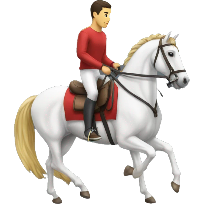 Ronaldo sur un cheval  emoji