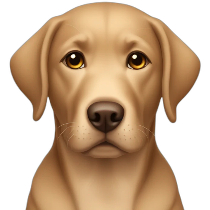 labrador with a brown haired boy emoji