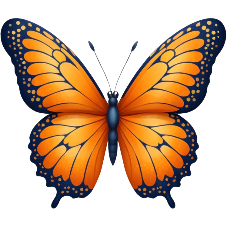 🦋 orange emoji