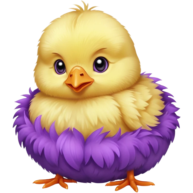 Purple baby chick emoji