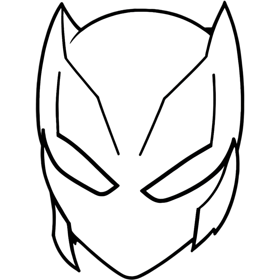 Batgirl superhero face emoji