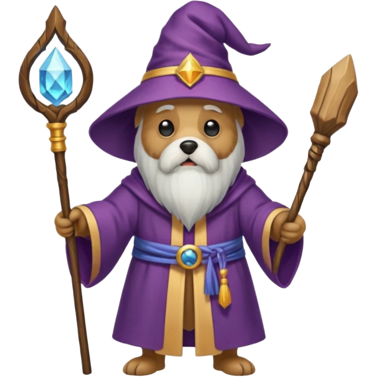 Dog wizard emoji