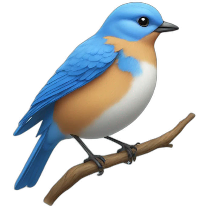blue bird emoji