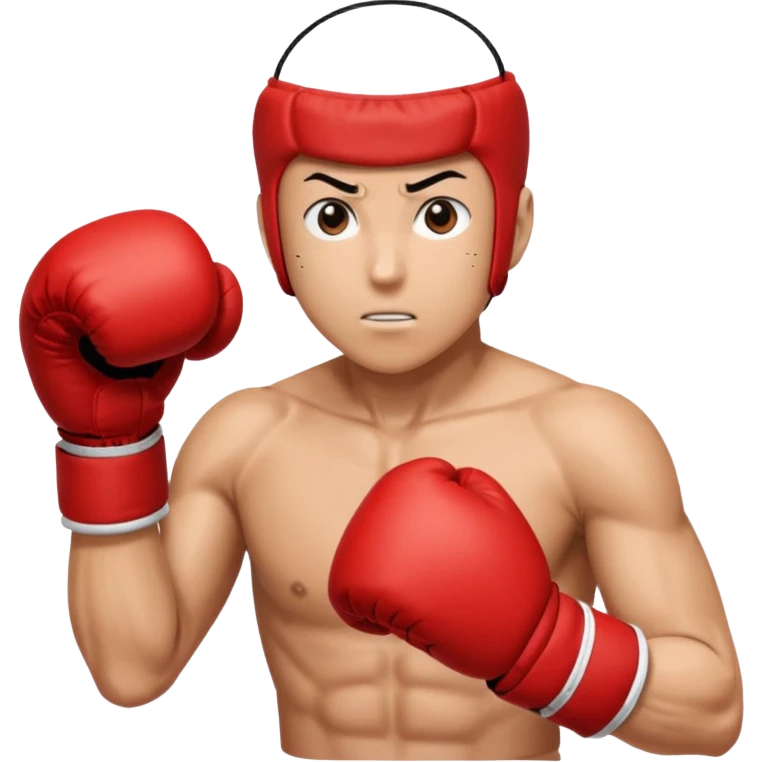 Saitama red hand punch with a boxing glove emoji