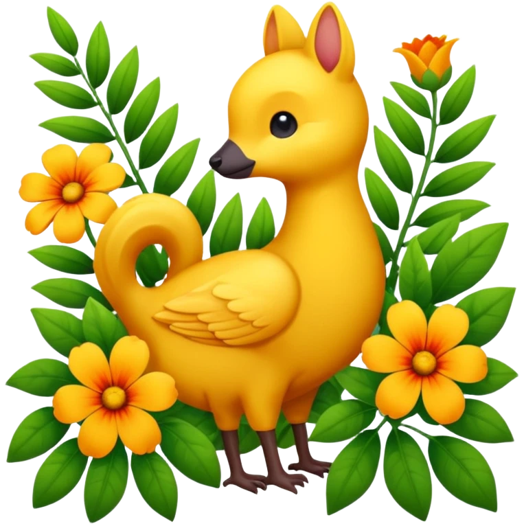 аnimals and flowers emoji
