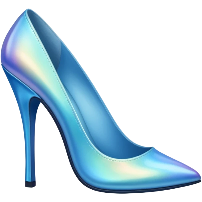 blue fairy high-heeled shoe emoji