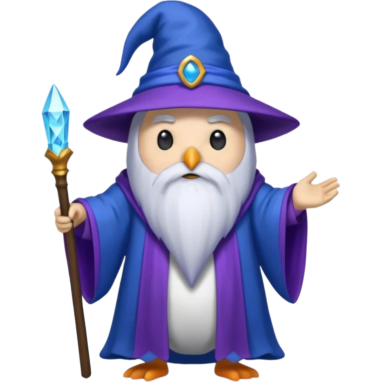 Penguin Wizard emoji