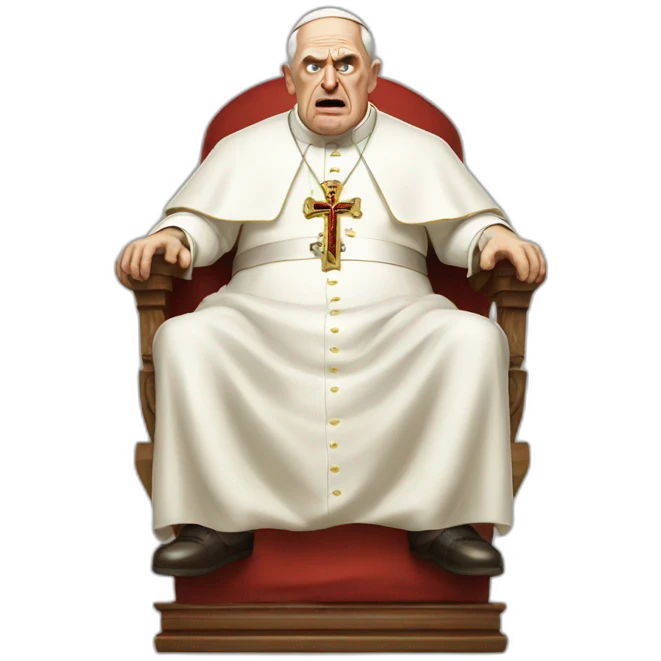 angry pope emoji