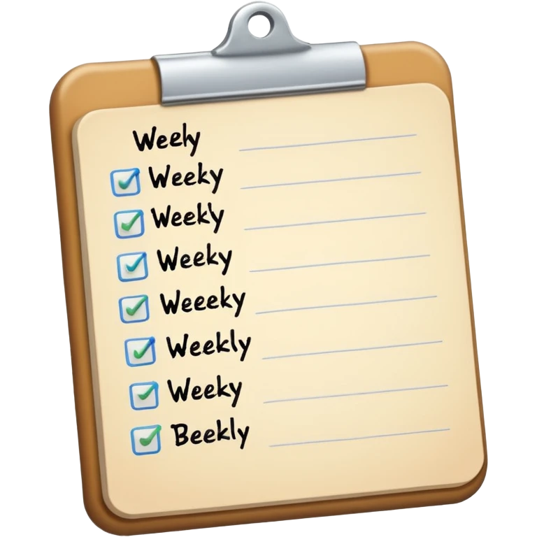 weekly to-do list emoji