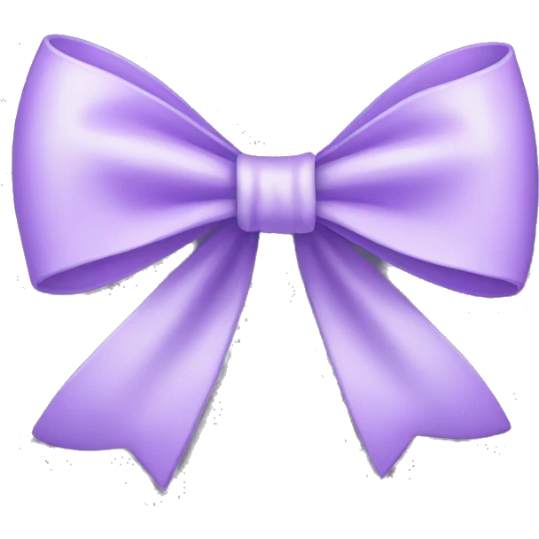 light purple bow emoji
