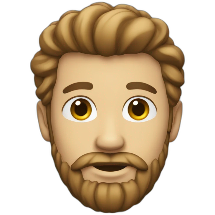 homme avec barbe emoji