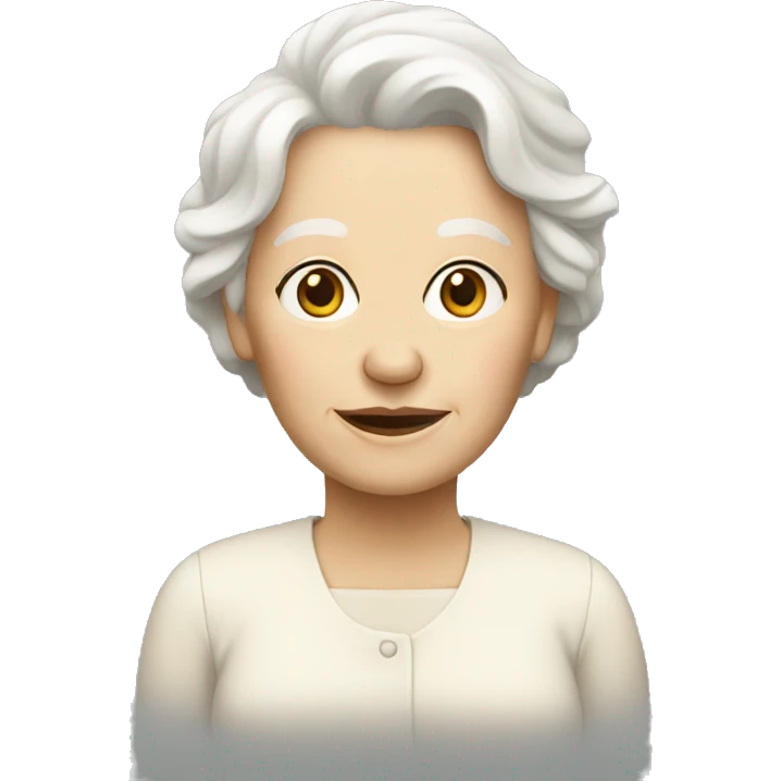 white old woman with blonde hair emoji