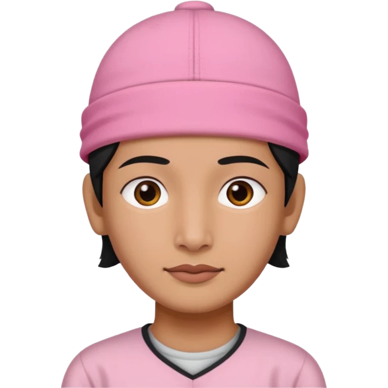Dhaka topi emoji nepali people wear in head in rectangular size pink color  emoji