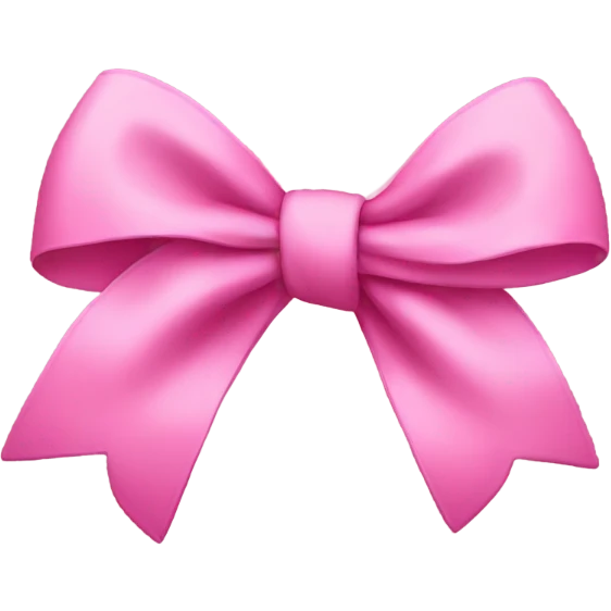 Moño rosa emoji