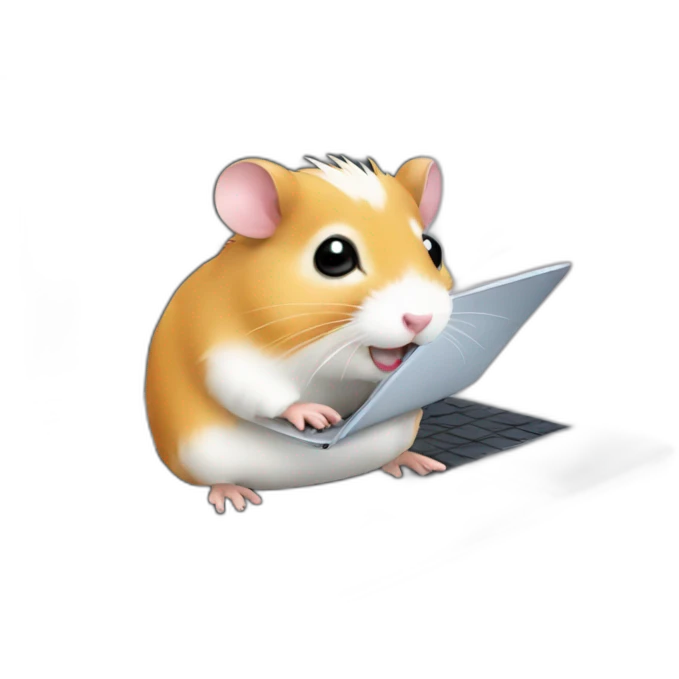 hamster with a laptop emoji