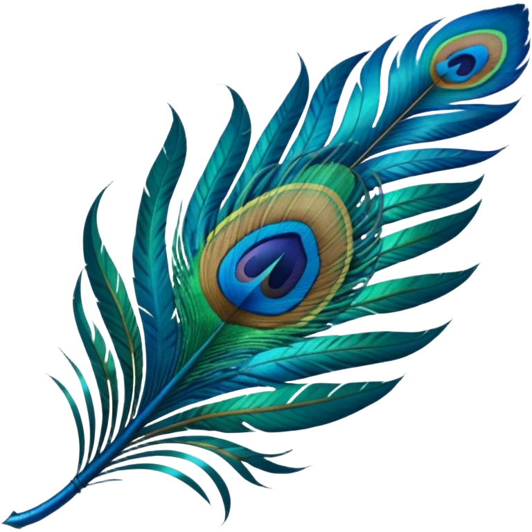 Peacock feather emoji