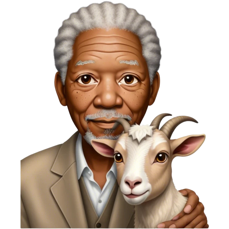 Morgan freeman goat emoji