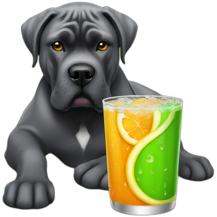 Cane corso drink fanta emoji