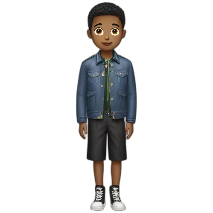 Boy wearing prada emoji