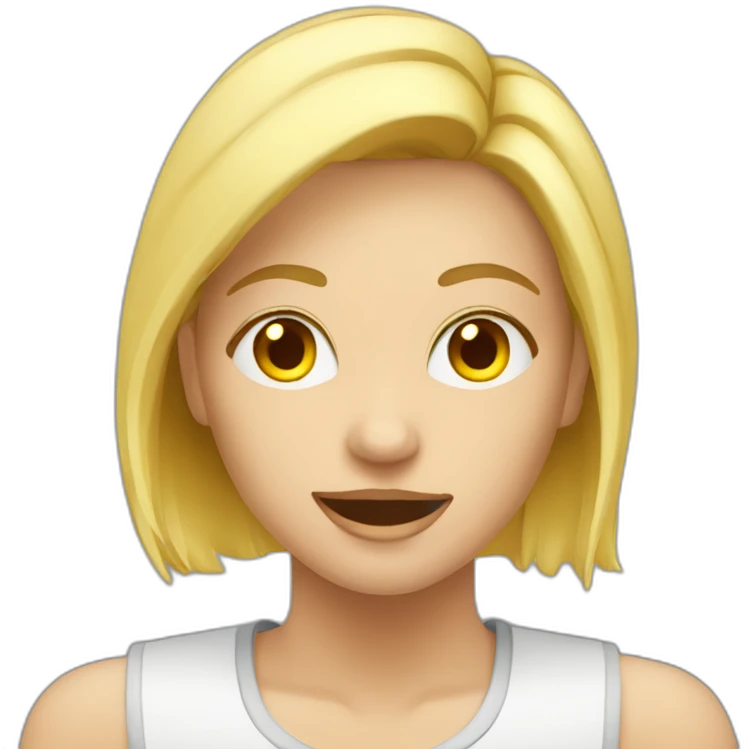 blond en train de plaurer emoji
