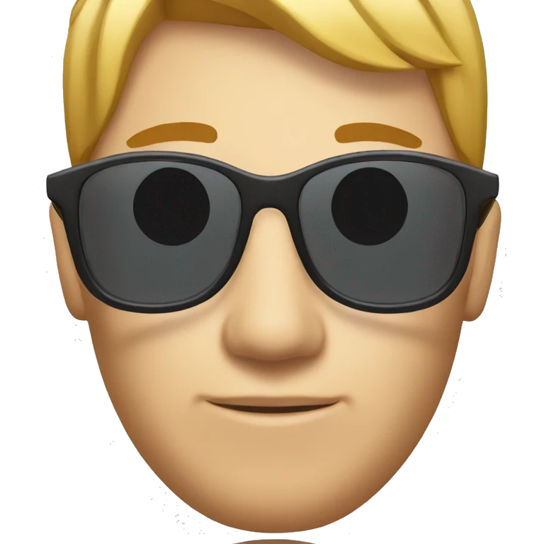 Sunglasses on head eyebrow raised emoji