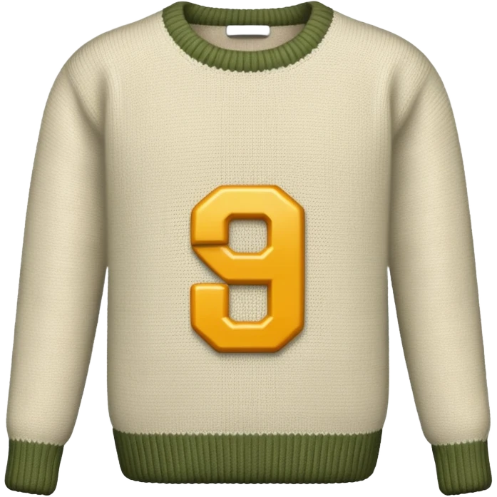 Sweater with 19 number emoji