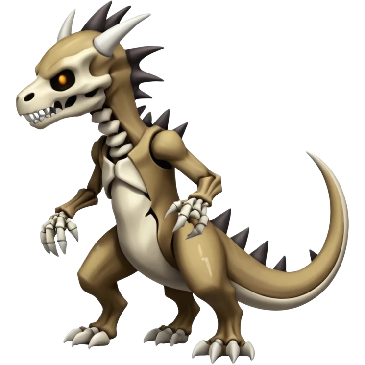 Skeletal Marowak-Duskull-Darkdramon-fusion emoji