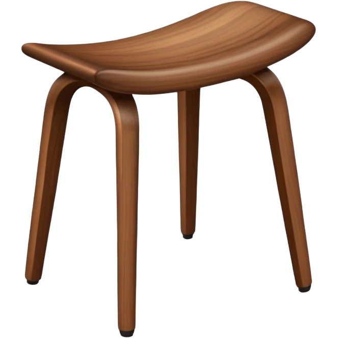 a stool, mid century modern style emoji