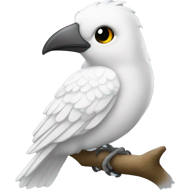 Pájaro blanco voland emoji