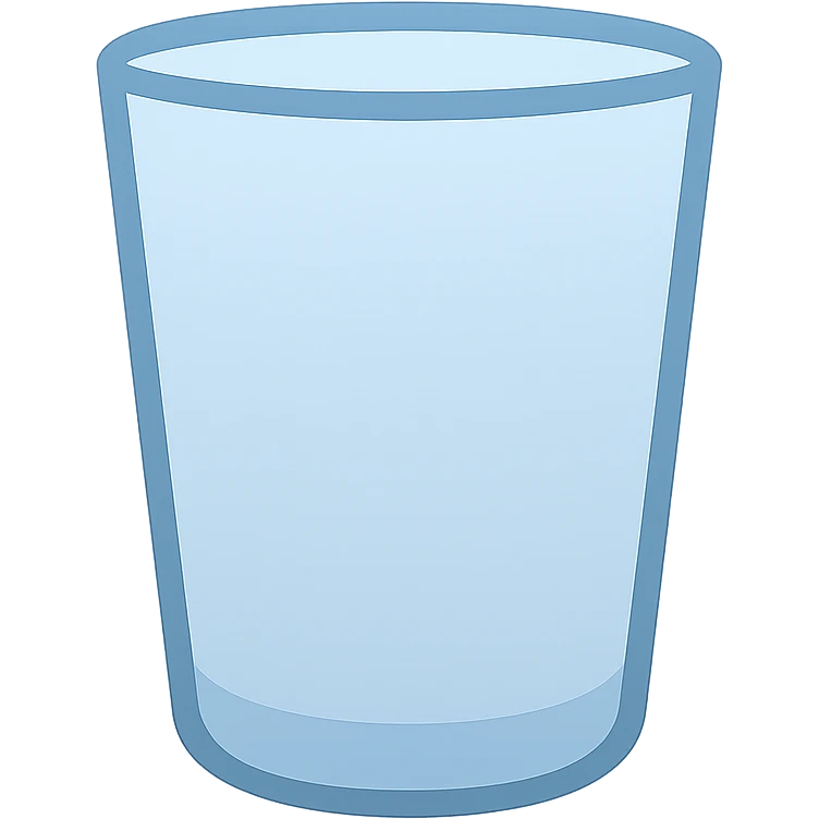 glass with nothing emoji