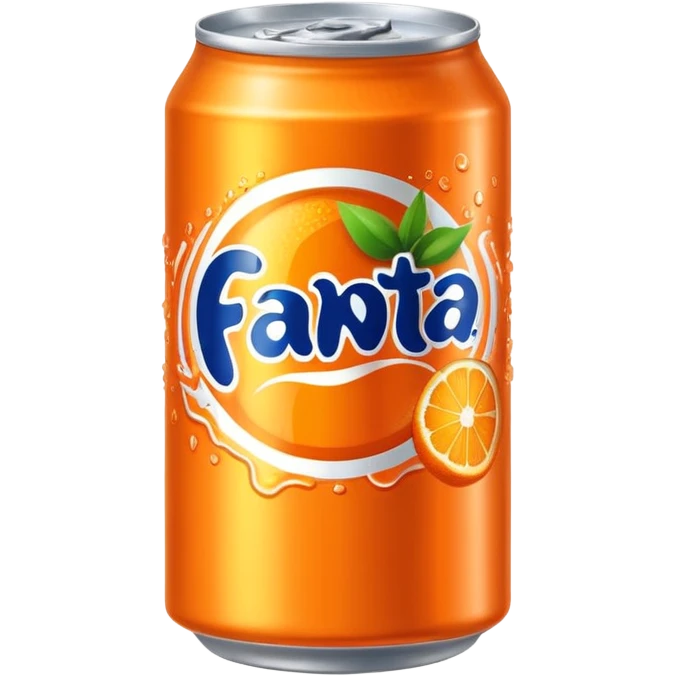 a bright orange Fanti can emoji