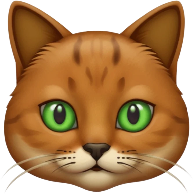 a cat with dark black moustache emoji