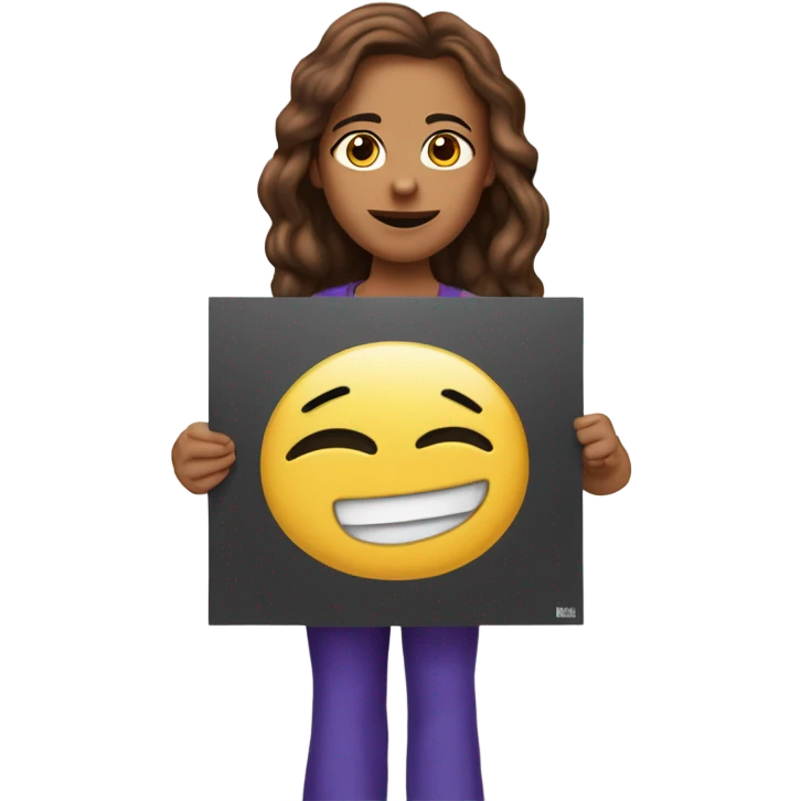 Indi Judd holding a sign that says “i’m the biggest loser sign”  emoji