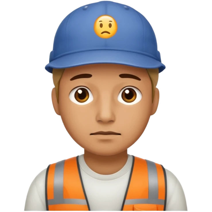 Developer going back to work after christmas holidays, looking tired and wearing a cap emoji