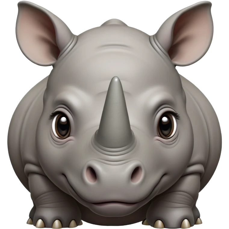 cinematic-noble-baby rhinoceros-portrait-emoji,-poised-and-regal,-with-a-massive,-powerful-build-and-a-thick,-deep-set-soulful-piercing-eyes,-simplified-yet-sharp-and-sophisticated-features,-highly-detailed, large eyes emoji
