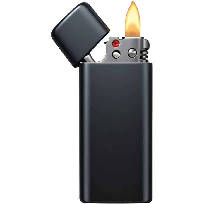black lighter emoji