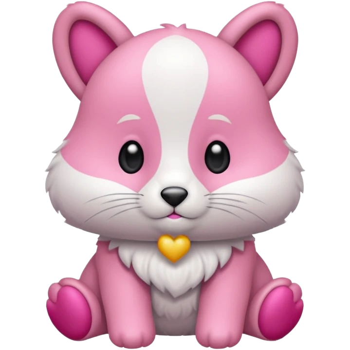 Coelho com laço rosa emoji