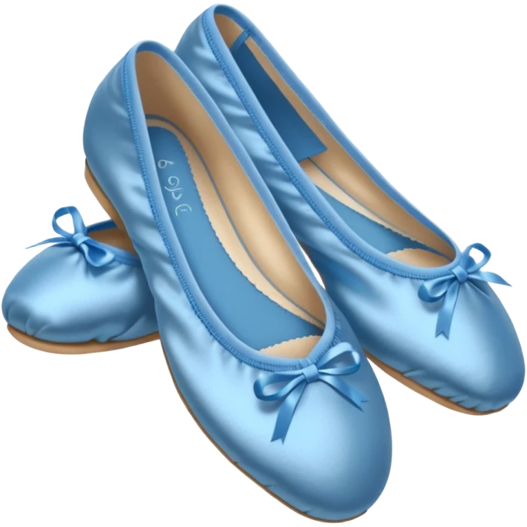 Blue ballet shoes emoji