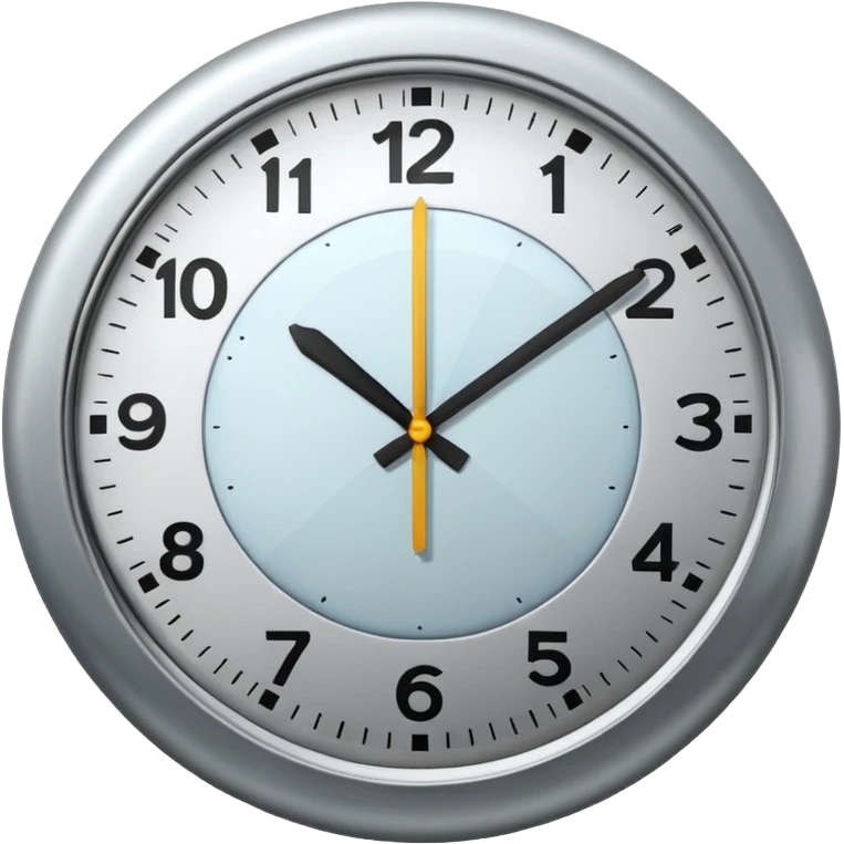 un reloj emoji