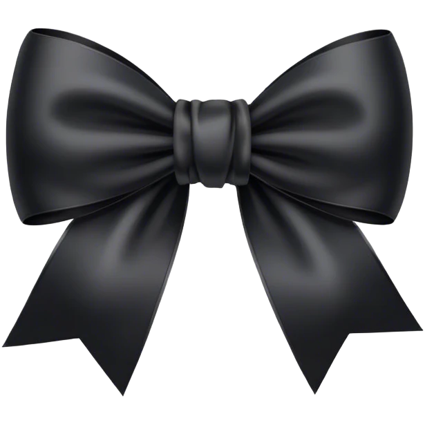 black bow emoji