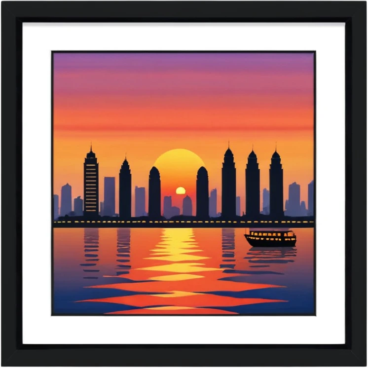 Mumbai sunset at Worlu emoji