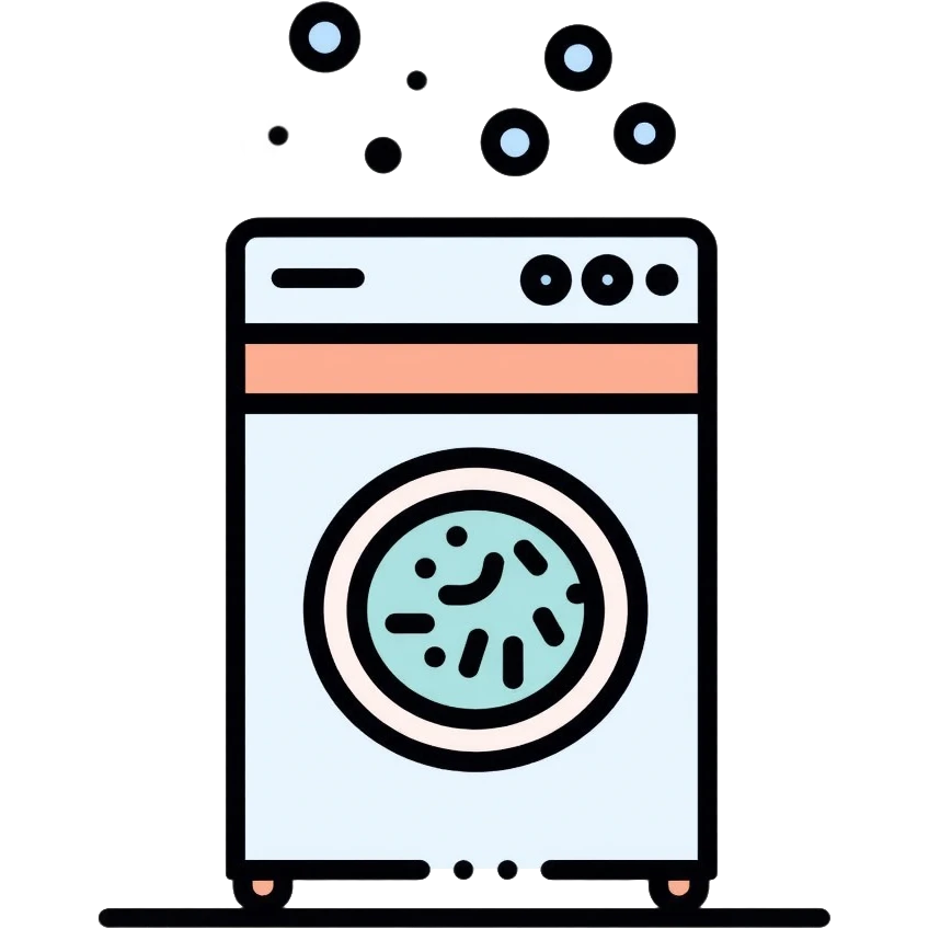 washing machine with bubbles emoji